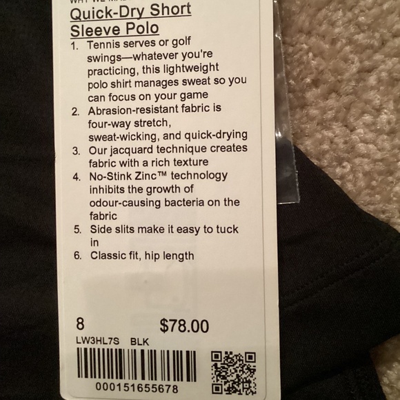 Brand New Lululemon Swiftly Tech short sleeve polo shirt - Picture 4 of 4